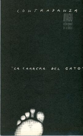 Afiche/programa de la pieza de imporvisación "La Carrera del Gato"